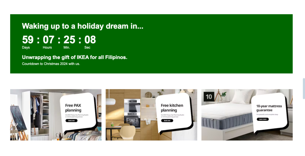 ikea promotion countdown screenshot