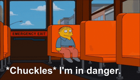 simpsons i'm in danger meme