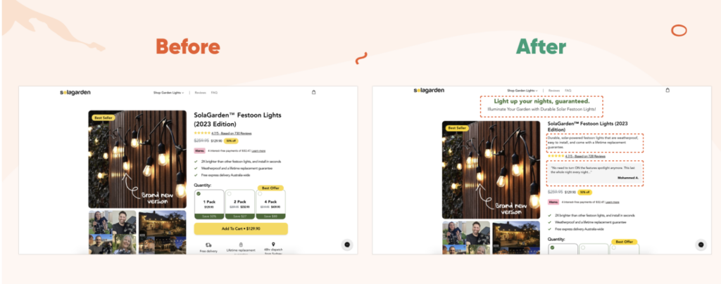 make product pages pop screenshot