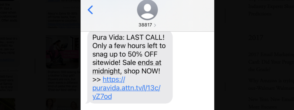 sms marketing screenshot