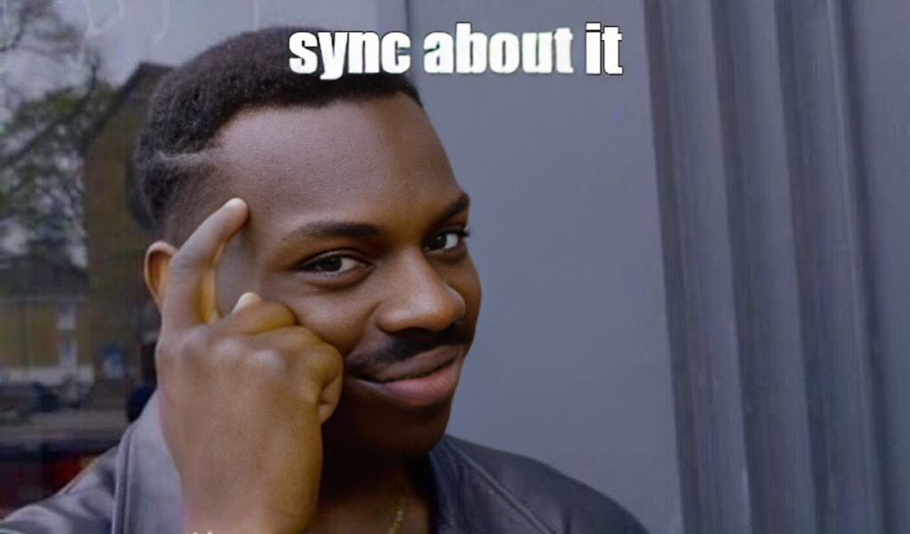 sync about it meme